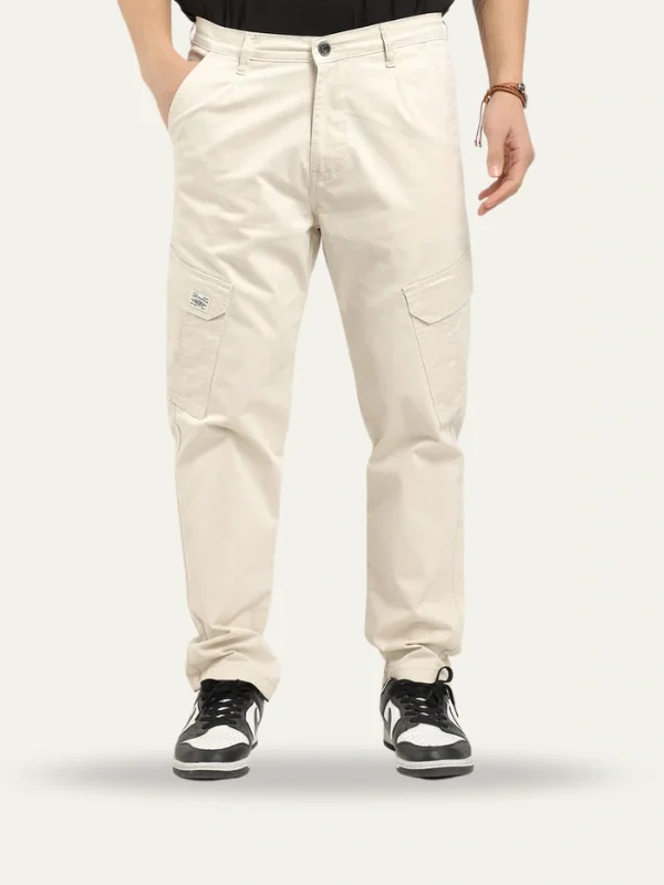 Regal Wears Cream Cotton Cargo